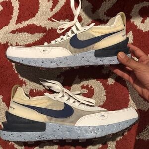 Nike Waffle One Crater Size 11.5 Blue Crimson White Black DM2873-101
